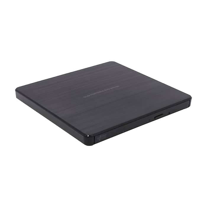 Hitachi-LG GP60NB60 Ultra Slim External DVD-RW, Super Multi, Silent Play, Win & MAC OS Compatible, M-DISC Support, Black на супер цена