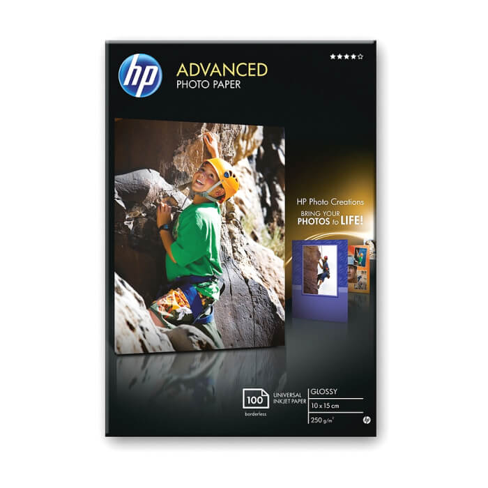 HP Advanced Glossy Photo Paper-100 sht/10 x 15 cm borderless ID 70822 на супер цена