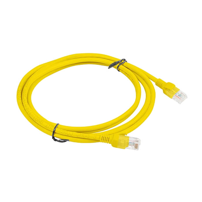 Кабел - Lanberg patch cord CAT.6 2m, yellow ID 72183 (тъмнейл - 2)