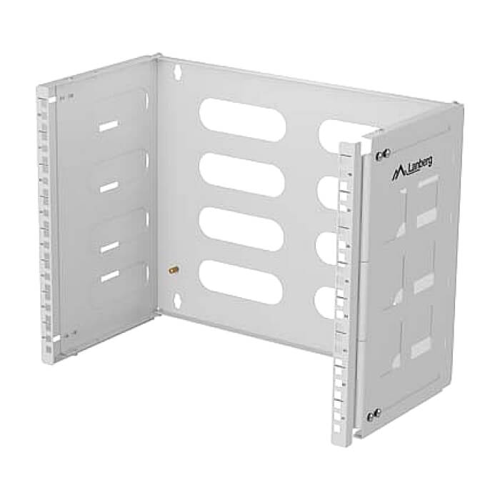 Lanberg Folding Bracket, wall-mount 19" 8U 497x400/240, Grey (тъмнейл - 3)