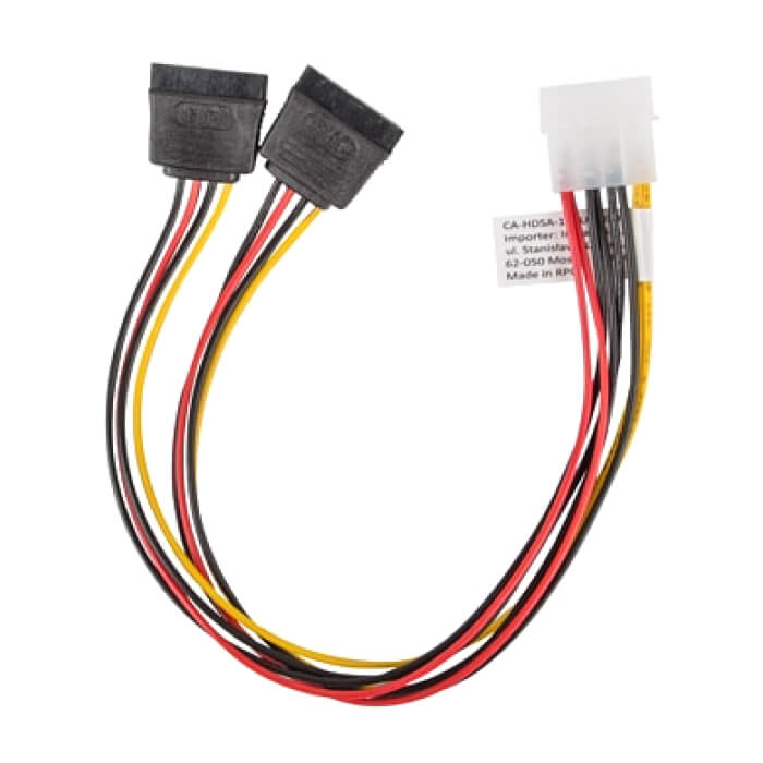 Lanberg molex (m) 4 pin -> 2x SATA (f) 15 pin, cable 30cm на супер цена от GT Computers Lanberg molex (m) 4 pin -> 2x SATA (f) 15 pin, cable 30cm на супер цена