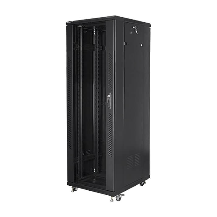 Lanberg rack cabinet 19" free-standing 37U / 600x800 self-assembly flat pack, black ID 71917 (тъмнейл - 3)
