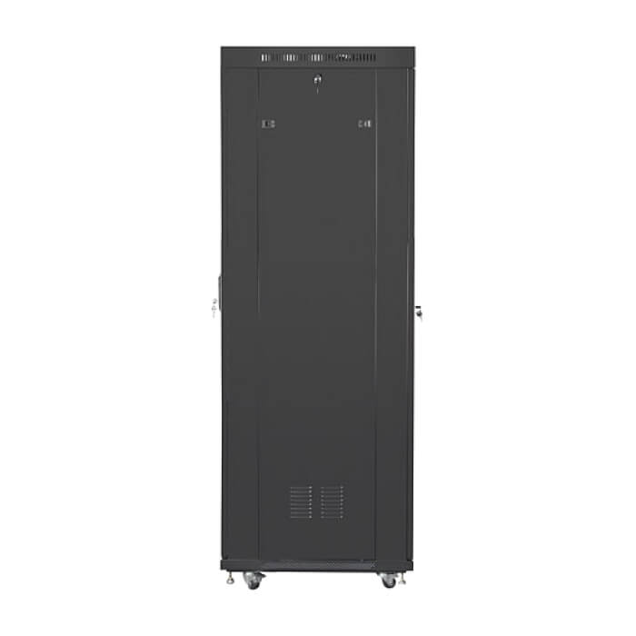 Lanberg rack cabinet 19" free-standing 42U/800x800 (flat pack) with glass door lcd black v2 ID 87173 (тъмнейл - 5)