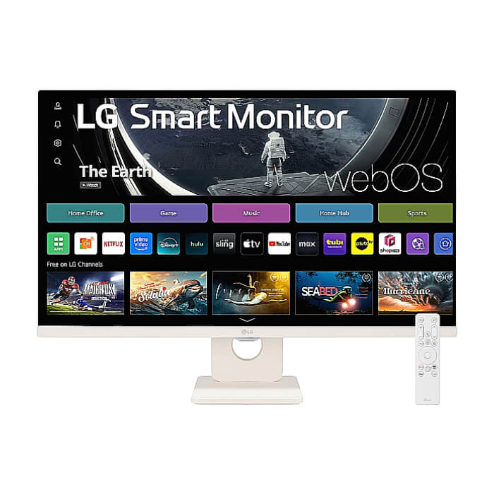 LG 27U511SA-W, 27" IPS Smart webOS23, 100Hz, 5ms, 1300:1, 250cd/m, FHD 1920x1080, ThinQ, sRGB 99%, HDR 10, HDMI, USB, Bluetooth, AirPlay 2, Speacers 5W x 2, Tilt, White ID 90591 (тъмнейл - 2)