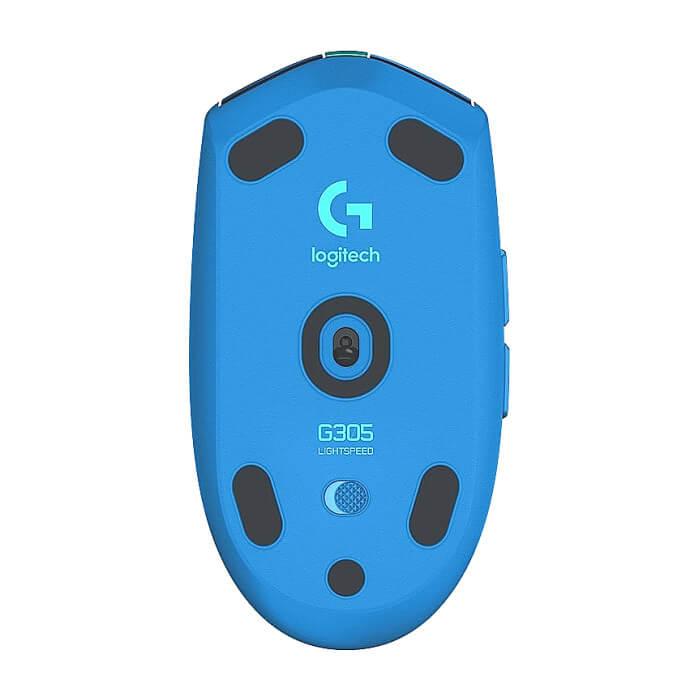 Logitech G305 Wireless Mouse, Lightsync RGB, Lightspeed Wireless, HERO 12K DPI Sensor, 400 IPS, 6 Programmable Buttons, Blue (тъмнейл - 5)