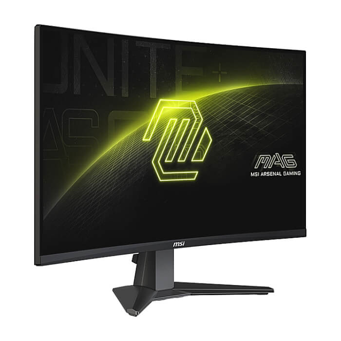 MSI MAG 27CQ6F, 27", Rapid VA, 180Hz, 0.5ms, WQHD 2560x1440, FreeSync, VRR, Console mode, CEC, Night Vision, Anti-Flicker, LBL, 300 nits, 5000:1, 100M:1, 1x Display Port (1.4), 2x HDMI (2.0b), Headphone out, Tilt, FRAMELESS, VESA ID 79392 (тъмнейл - 3)