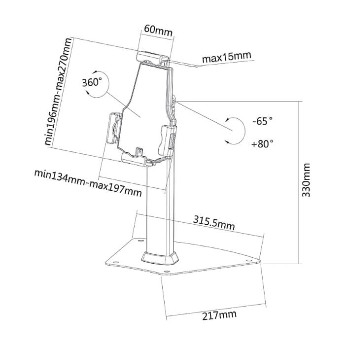 Neomounts by NewStar Tablet & Smartphone Arm (universel for all tablets & smartphones) ID 64806 (тъмнейл - 3)