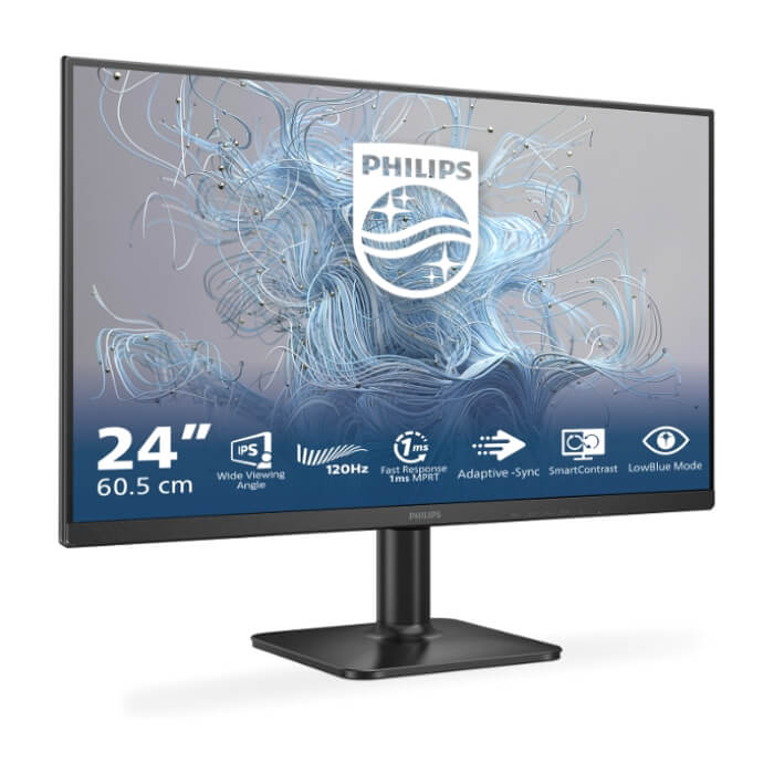 Philips 24E2N1110, 23.8" IPS WLED, 1920x1080@120Hz, 4ms GtG, 1ms MPRT, 300cd m/2, 1500:1, Mega Infinity DCR, Adaptive Sync, FlickerFree, LowBlue Mode, Tilt, D-SUB, HDMI ID 88700 (тъмнейл - 2)