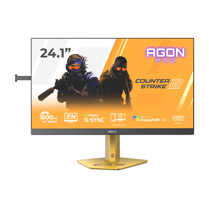 AOC CS24A, 24.1" TN eSports WLED, 1920x1080@610Hz (OC, Native 600Hz), 0.5ms GtG, 0.3ms MPRT, 500cd m/2, 1000:1, DCR 80M:1, Adaptive Sync, FlickerFree, Low Blue Light, Tilt, He ID 93780 на супер цена