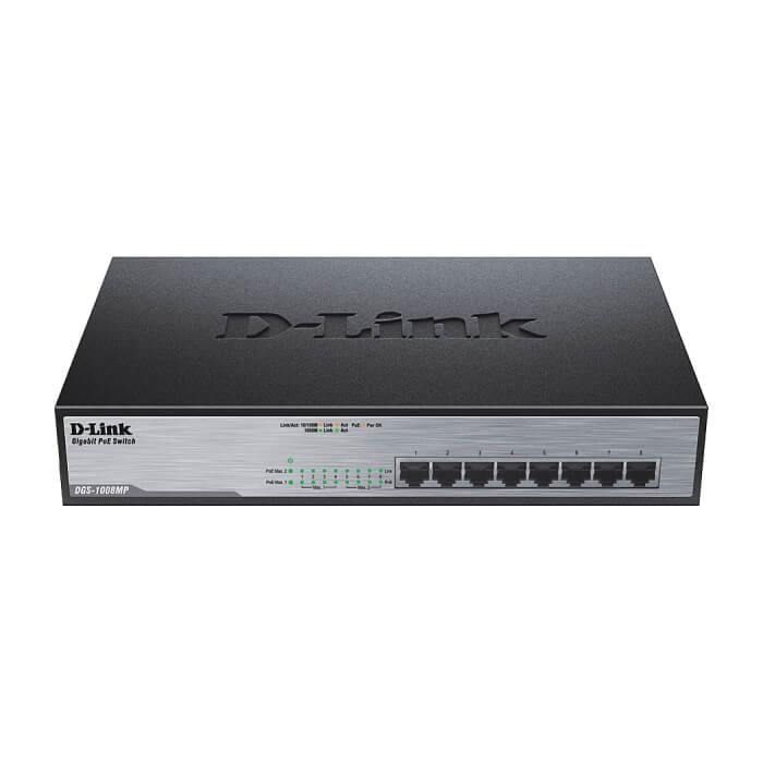 D-Link 8-Port Desktop Gigabit PoE+ Switch