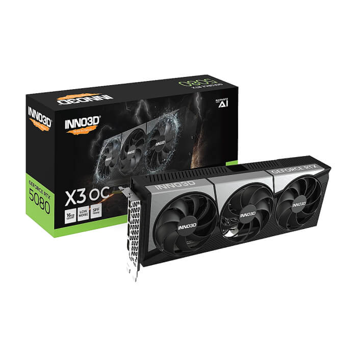 Inno3D GeForce RTX 5080 16GB GDDR7 X3 OC ID 84185 (тъмнейл - 2)