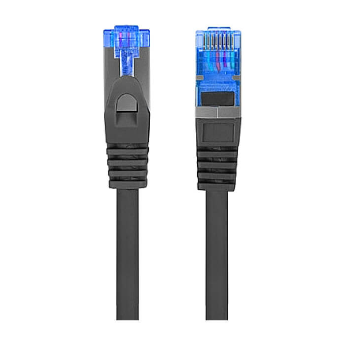 Кабел - Lanberg patch cord CAT.6A FTP LSZH CCA 10m Fluke Passed, black ID 72326 (тъмнейл - 2)