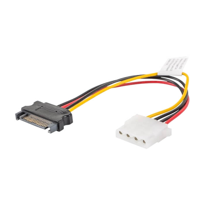 Lanberg molex (f) -> SATA (m), cable 15cm (тъмнейл - 3)