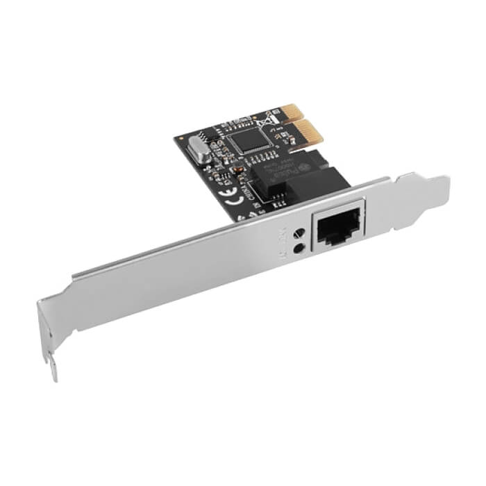 Lanberg network interface card PCI-express gigabit ethernet RTL8111C low profile на супер цена