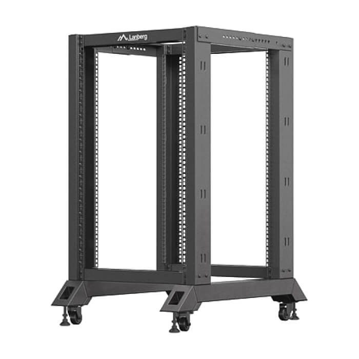 Lanberg open rack 19" 18U 600x800 black ID 87218 (тъмнейл - 5)