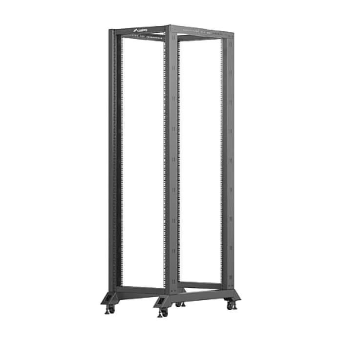 Lanberg open rack 19" 42U 600x1000 black ID 87217 (тъмнейл - 5)