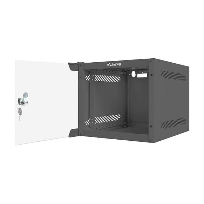 Lanberg rack cabinet 10” wall-mount 4U / 280x310 for self-assembly (flat pack), black ID 71863 (тъмнейл - 4)