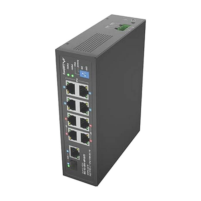 Lanberg Switch ILFE-8P-1Ge-1S-120 POE 4 x BT 4 x AT SFP/ETH DIN Unmanagment Fast Ethernet (тъмнейл - 5)