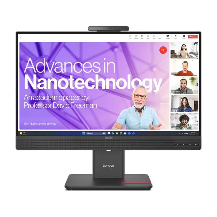 Lenovo ThinkVision T27QD-4v 27", IPS, WLED, 2560x1440, 16:9, 4ms, 48Hz - 120Hz, 350 cd/m2, 1500:1, webcam (5MP, IR+RGB), Microphone, Speakers 5Wx2, HDMI, DP, USB hub, RJ45, Ti ID 93194 на супер цена