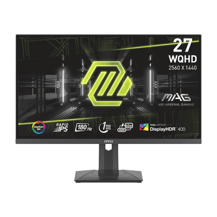 MSI MAG 274QRF QD E2, 27", Rapid IPS, 1ms, 180Hz, Flat, WQHD 2560x1440, Quantum Dot technology, DisplayHDR 400, Mystic Light, Gaming Intelligence App, 1x DP(1.4a), 2x HDMI (2. ID 65011 на супер цена от GT Computers MSI MAG 274QRF QD E2, 27", Rapid IPS, 1ms, 180Hz, Flat, WQHD 2560x1440, Quantum Dot technology, DisplayHDR 400, Mystic Light, Gaming Intelligence App, 1x DP(1.4a), 2x HDMI (2. ID 65011 на супер цена