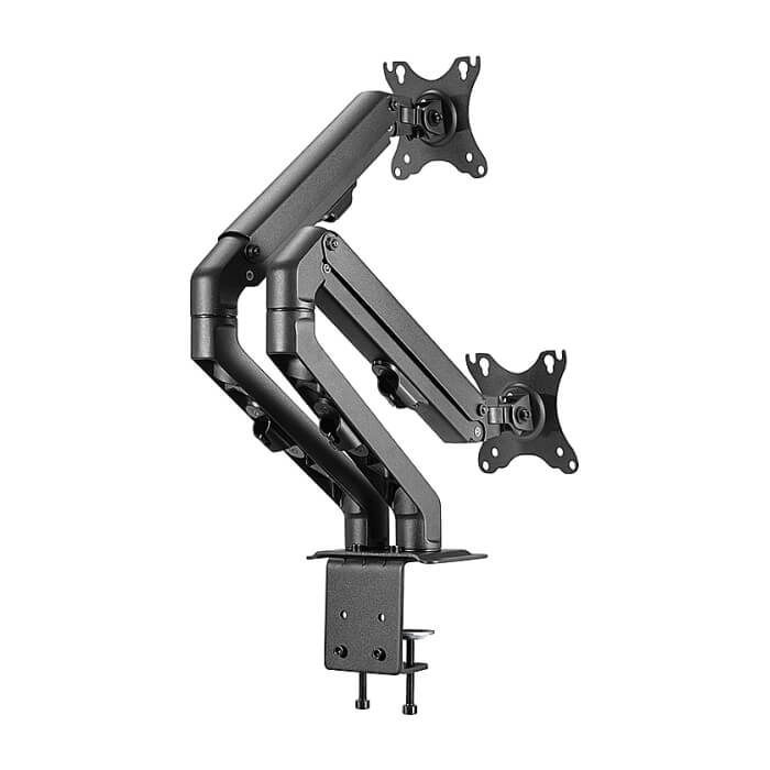 Neomounts by NewStar Flat Screen Desk Mount (stand/grommet) for 2 screens ID 66822 (тъмнейл - 4)