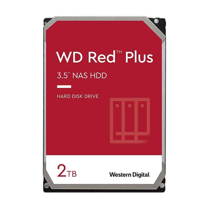 Western Digital Red 2TB Plus ( 3.5", 128MB, 5400 RPM, SATA 6Gb/s ) на супер цена