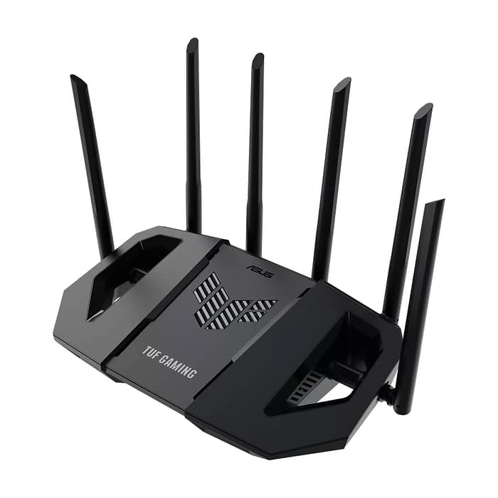AsusTUF Gaming, BE6500 Dual Band WiFi 7 Router, 4K-QAM, Multi-Link Operation (MLO), Quad 2.5GbE port, Mobile Game Mode, Gear Accelerator, Gaming Port, Open NAT, Smart Home Master, Subscription-Free Security, AiMesh support, 4G/5G Auto Mobile Tethering (тъмнейл - 4)