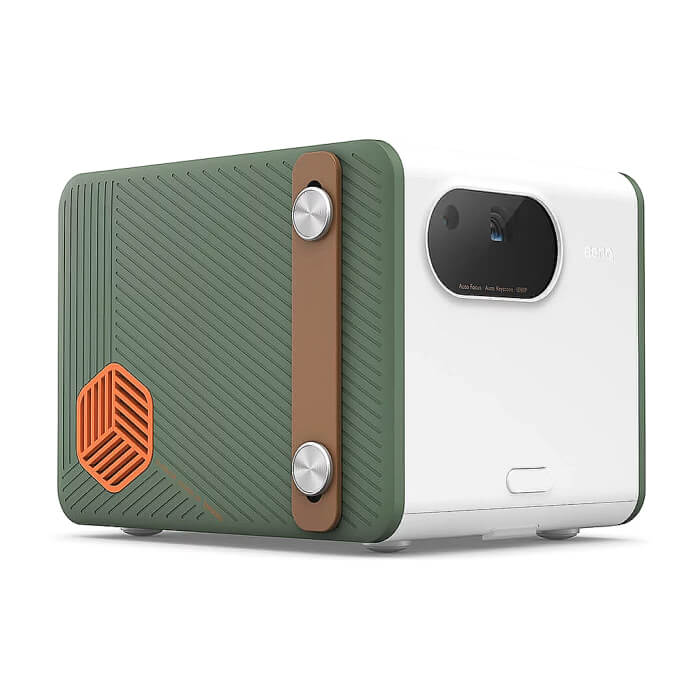 BenQ Portable GS50 DLP, Android TV, LED, 500lm, 1080p(1920x1080), REC709 98%, TR 1.21, 20W treVolo Chamber speaker (2.1 ch), USB-type-C, Wi-Fi 802.11, Built-in Battery, IPX2, Drop proof, 2D keystone ID 65819 (тъмнейл - 3)