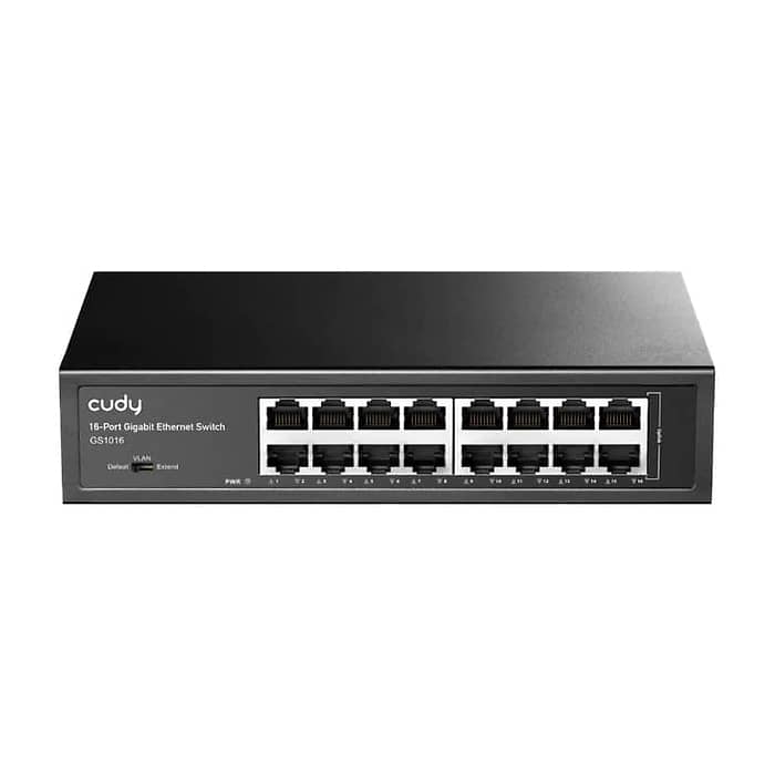 Cudy GS1016 16-Port Gigabit Switch, 16 10/100/100M RJ45 Ports Rack-mountable Steel Case на супер цена от GT Computers Cudy GS1016 16-Port Gigabit Switch, 16 10/100/100M RJ45 Ports Rack-mountable Steel Case на супер цена