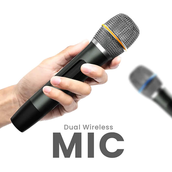 HiFuture Vocalist 300 Black, 150W Output, Karaoke Enable, Two Wireless Microphone, 18000mAh Battery (Support Power Bank), RGB Lighting, Pair to Play (TWS Mode), Bluetooth 5.3 ID 94756 (тъмнейл - 5)