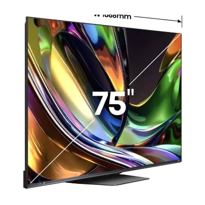 Hisense 75" UR8S, 4K Ultra HD 3840x2160, RGB Mini Led , DLED, Quantum Dot, 180Hz, IPS, HDR 10+, HLG, Dolby Vision IQ, Dolby Atmos, Smart TV,Light Sensor,WiFi 6eGHz, WiFi Direc ID 99370 (тъмнейл - 2)