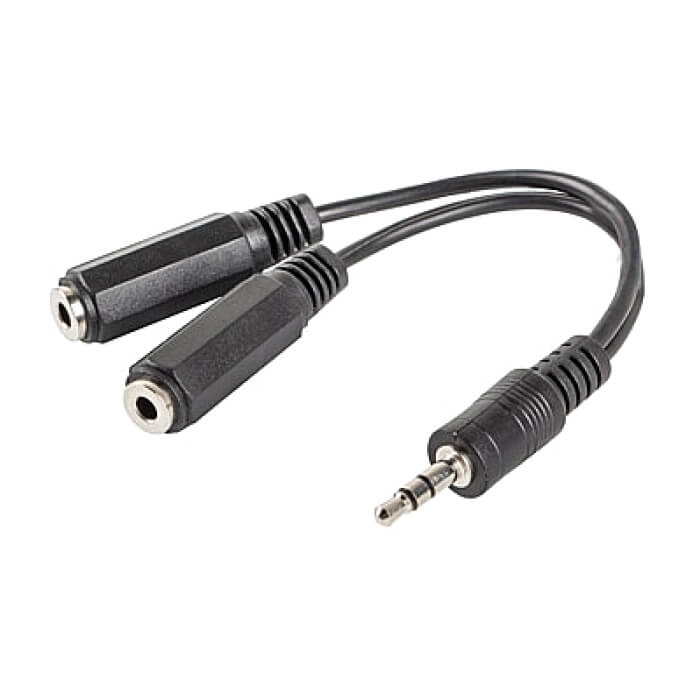 Кабел - Lanberg adapter jack stereo (M) -> jack stereo (F) X2 10cm, black ID 72602 на супер цена от GT Computers Кабел - Lanberg adapter jack stereo (M) -> jack stereo (F) X2 10cm, black ID 72602 на супер цена