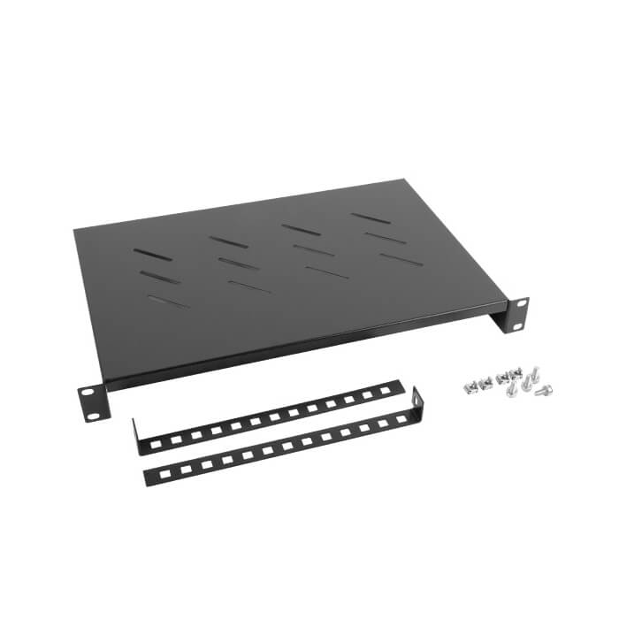Lanberg 19" fixed shelf 1U / 483x300mm, max load capacity up to 25kg, black ID 62893 на супер цена