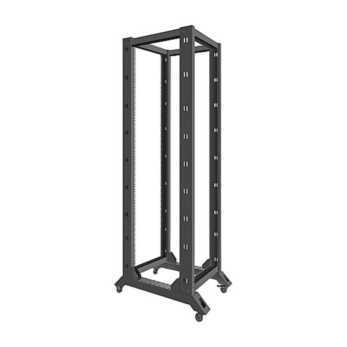 Lanberg open rack 42U 600x800, black ID 71904 (тъмнейл - 5)