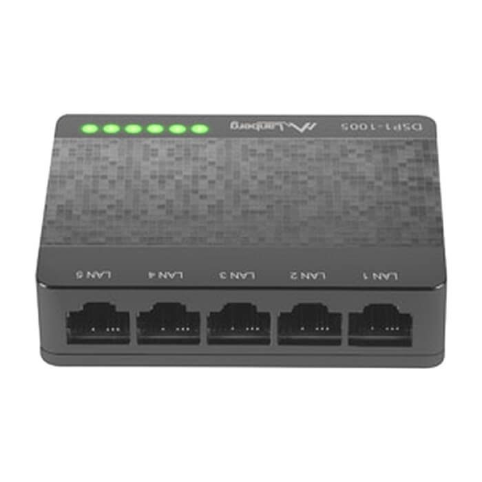 Lanberg switch DSP1-1005 5-port, 1GB/s (тъмнейл - 2)