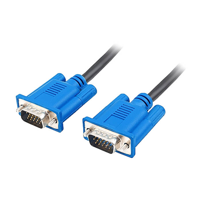 Lanberg VGA M/M cable 1.8m dual-shielded, 2x ferrite core, black ID 91683 (тъмнейл - 2)