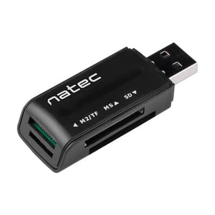 Natec Card Reader MINI ANT 3 SDHC MMC M2 MICRO SD USB 2.0 Black (тъмнейл - 4)