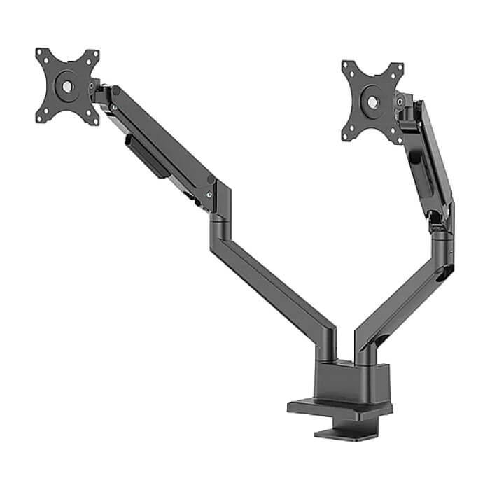 Neomounts by Newstar Next Slim Desk Mount, double display (topfix clamp & grommet) ID 77997 (тъмнейл - 2)