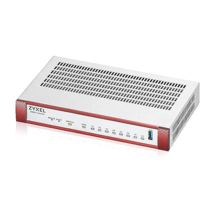 Zyxel USG FLEX 100 H, 8 Gigabit user-definable ports, 1*USB with 1 YR Gold Security Pack ID 84937 (тъмнейл - 2)