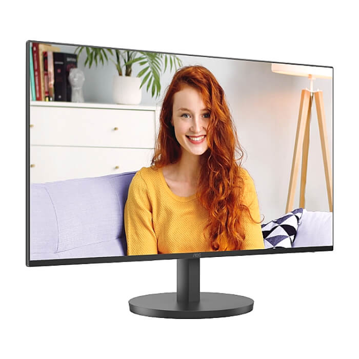 AOC 24B3HA2, 23.8" IPS WLED, 1920x1080@100Hz, 4ms GtG, 1ms MPRT, 250cd m/2, 1300:1, 20M:1 DCR, Adaptive Sync, FlickerFree, Low Blue Mode, 2Wx2, Tilt, D-SUB, HDMI ID 65429 (тъмнейл - 3)