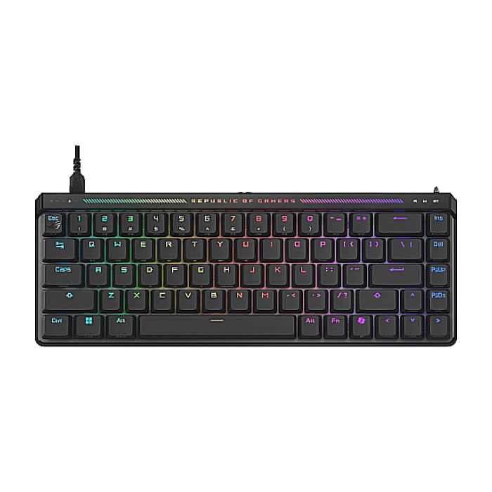 Asus ROG Falchion Ace HFX 65 Analog Gaming Keyboard, pre-lubed ROG HFX Magnetic Switches, Rapid Trigger, touch panel, 8000 Hz polling rate, five-layer dampening & gasket mount, на супер цена от GT Computers Asus ROG Falchion Ace HFX 65 Analog Gaming Keyboard, pre-lubed ROG HFX Magnetic Switches, Rapid Trigger, touch panel, 8000 Hz polling rate, five-layer dampening & gasket mount, на супер цена