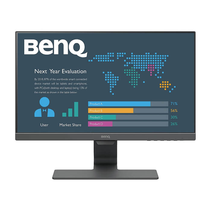 BenQ BL2283, 21.5'' IPS LED, 5ms, 1920x1080 FHD, Stylish Eye Care Monitor, 72% NTSC, Flicker-free, B.I., LBL, 1000:1, DCR 20M:1, 8 bit, 250cd/m2, HDMI x2, VGA, Audio Line In, Speakers, Tilt, Slim Bezel Design, Black ID 65348