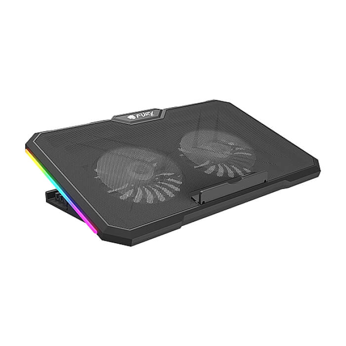 Fury Gunbai G3 Laptop Cooling Pad 14.1-17.3" 2 fans, RGB LED Light, 2 USB ID 95785 (тъмнейл - 3)