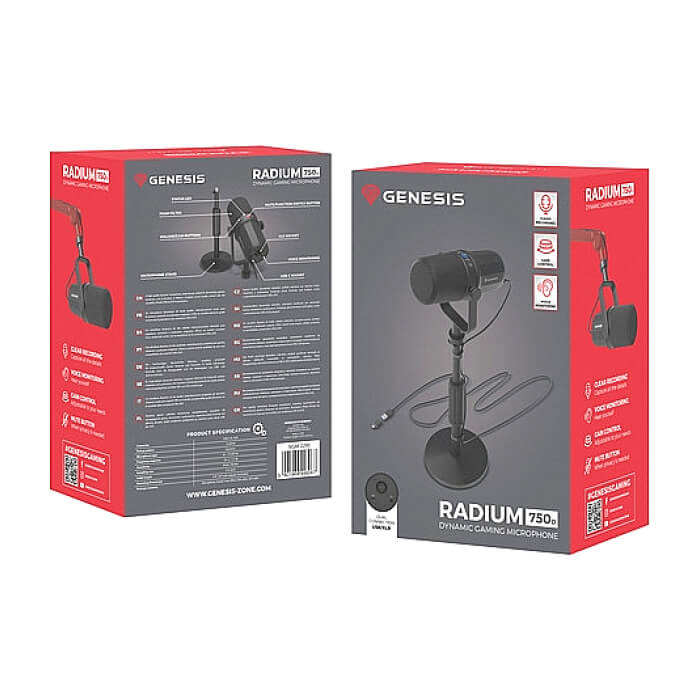 Genesis Microphone Radium 750D Studio USB/XLR Stand ID 92366 (тъмнейл - 4)