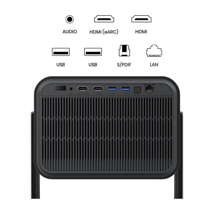 Hisense C3 Smart mini Laser Projector, 4K Ultra HD 3840x2160, 2000:1, 2500 lum, 60 Hz, Digital Zoom,Dolby Vision, HDR10+(decoding), HDR10, HLG, 2*10W, Silver ID 96925 (тъмнейл - 3)