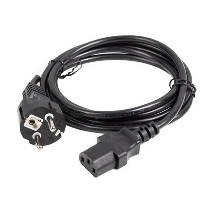 Кабел - Lanberg CEE 7/7 -> IEC 320 C13 power cord 1.8m VDE Straight, black ID 72497 (тъмнейл - 3)