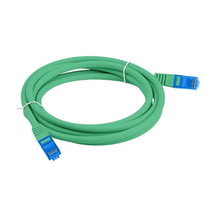 Кабел - Lanberg patch cord CAT.6A FTP LSZH CCA 3m Fluke Passed, green ID 72339 (тъмнейл - 3)