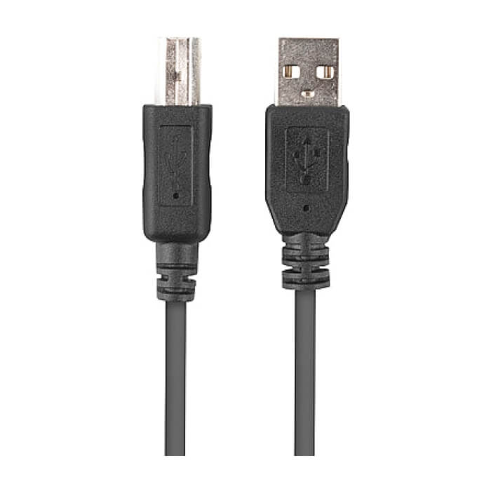 Кабел - Lanberg USB-A (M) -> USB-B (M) 2.0 cable 3m, black ferrite ID 72656
