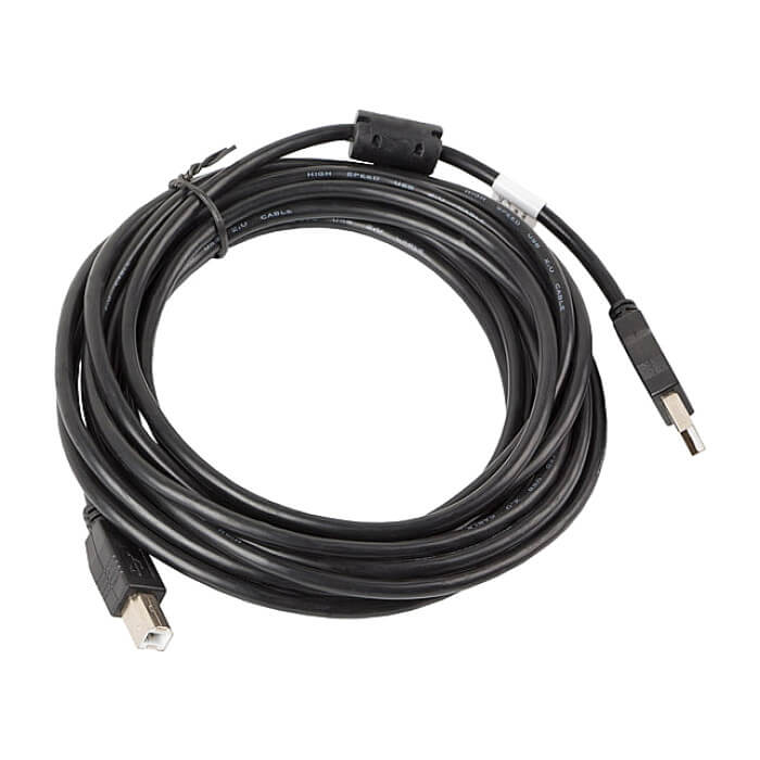 Кабел - Lanberg USB-A (M) -> USB-B (M) 2.0 cable 5m, black ferrite ID 72662 (тъмнейл - 2)
