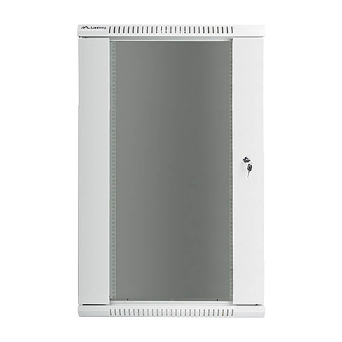 Lanberg rack cabinet 19” wall-mount 22U / 600x450 for self-assembly (flat pack), grey ID 71890 (тъмнейл - 2)